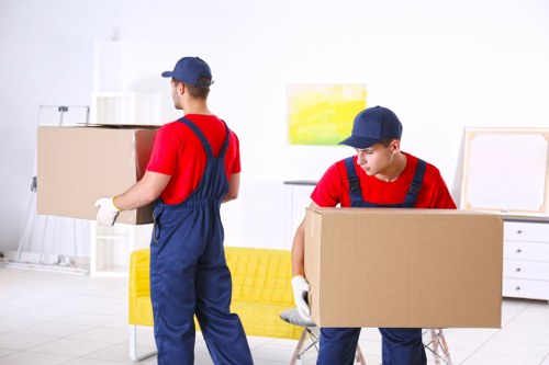 Office movers planning a relocation in Brixton near busy South London streets