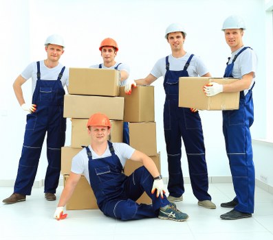 Careful packing and wrapping of furniture during a local removal