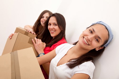 Local team handling a small office relocation in Brixton with careful loading