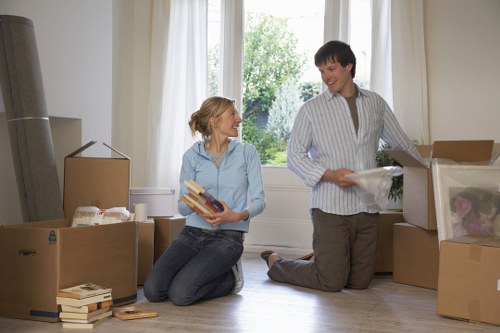Local removal van service handling a flat move in Brixton